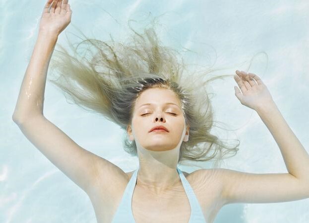 swimming with hair extensions