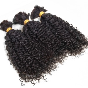 【Addcolo 8A】Bulk Human Hair for Braiding Brazilian Hair Afro Kinkly Curly