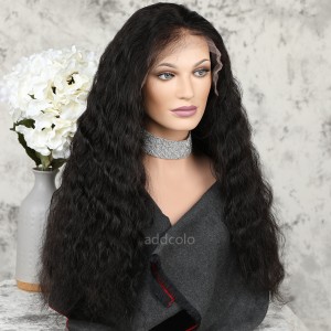 Silk Top Wig 180% Heavy Density Natural Wavy Lace Front Human Hair Wigs Cheap