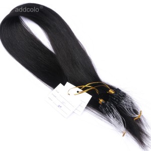 【Addcolo 10A】Micro Loop Hair Extensions Brazilian Hair Color #1B