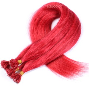 【Addcolo 10A】U Tip Hair Extensions Brazilian Hair Color #Red
