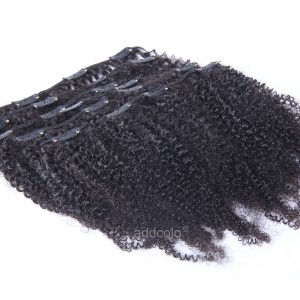 【Addcolo 8A】Clip-In Hair Extensions Brazilian Hair Afro Kinky Curly