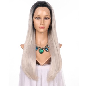 【Wigs】Synthetic Wigs Straight #1b/4503 Ombre Color Lace Front Wig 