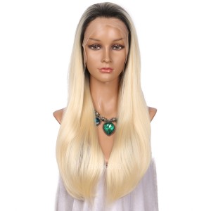 【Wigs】Synthetic Wigs Straight #8/#613 Ombre Color Lace Front Wig 