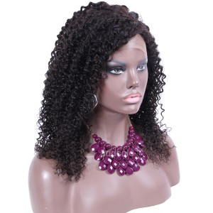【Wigs】360 Lace Frontal Wig Brazilian Hair Afro Kinky Curly Wig Natural Color