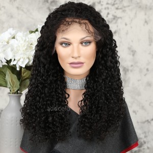 Human Hair 360 Lace Frontal Wigs Natural Color Brazilian Hair Curly Eleven Wig