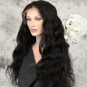 Human Hair 360 Lace Frontal Wigs Natural Color Brazilian Hair Loose Wave Wig