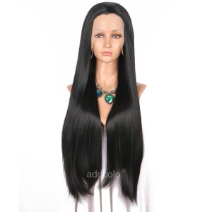 【Wigs】Synthetic Wigs Straight Color #2 Lace Front Wig 