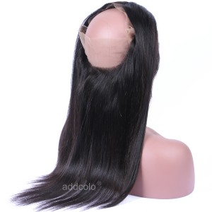 【360 Frontal】 10A Straight 360 Frontal Peruvian Virgin Human Hair 360 Lace Frontal 