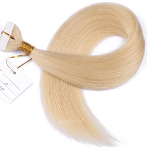 【Addcolo 10A】Tape In Hair Extensions Malaysian Hair Color #613