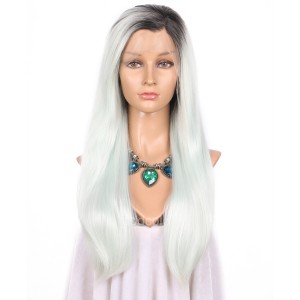 【Wigs】Synthetic Wigs Straight Color #C001 Lace Front Wig 