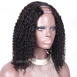 150% Heavy Density Tight Curly U Part Wig Human Hair Wigs For Black Women