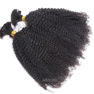 【Addcolo 8A】Bulk Human Hair for Braiding Brazilian Hair Afro Kinky Curly