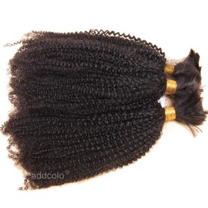 【Addcolo 8A】Bulk Human Hair for Braiding Brazilian Hair Afro Kinky Curly