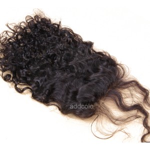 【Closures】Hair Closure Brazilian Remy Hair Loose Curly 4"x4" Closure