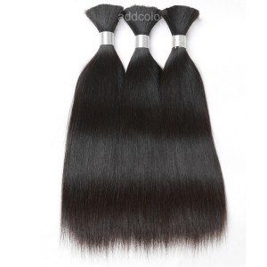 【Addcolo 10A】Bulk Human Hair for Braiding Silky Straight Brazilian Hair