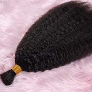 【Addcolo 8A】Bulk Human Hair for Braiding Kinky Straight Brazilian Hair