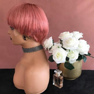 Alisa Remy Hair Full Lace Wigs Pink