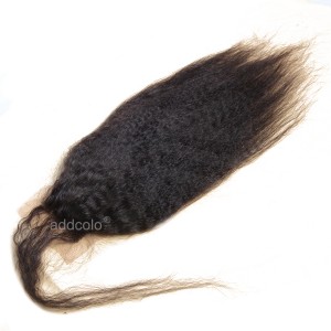 【Closures】Hair Closure Brazilian Hair Kinky Straight 4"x4" Lace Closure