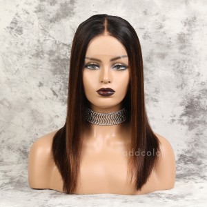 Cherisse Remy Hair Lace Front Wigs #1BT4H30 Balayage