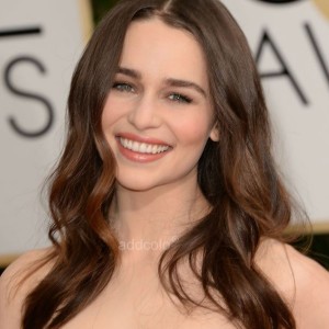 【Wigs】Emilia Clarke Human Hair Wigs Loose Wave Wig