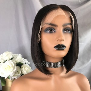 Kayla Unprocessed Virgin Hair Lace Front Wigs Natural Black