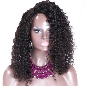 Silk Base Wigs 150% Density Curly Human Hair Wigs For Black Women