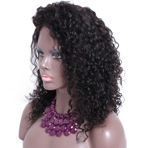 Tight Curly Silk Base Wigs 150% Heavy Density Human Hair Wigs For Black Women