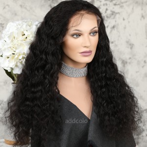 Human Hair Full Lace Wig Natural Color Brazilian Hair Loose Curly Wig 