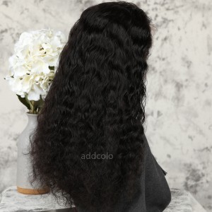 Loose Curly Human Hair Half Wigs Natural Color Brazilian Hair Machine Made Wigs