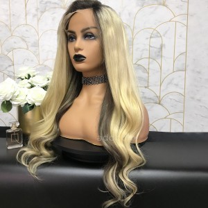 Nicole Remy Hair Lace Front Wigs Balayage