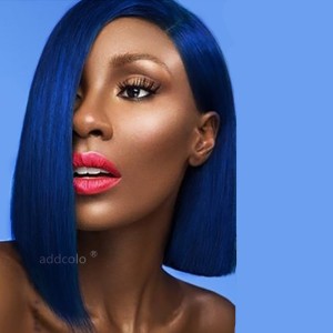 Royal Blue Wigs Bob Straight & Wavy 2020 Summer Best Fashion Colorful Lace Front Wigs