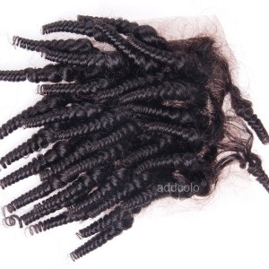 【Closures】4"x4" Lace Closure Brazilian Hair Tight Curly Hair Closure