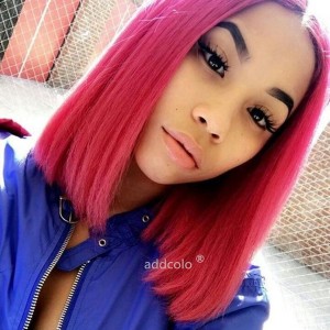 Watermelon Red Wigs Bob Straight & Wavy 2020 Summer Best Fashion Colorful Lace Front Wigs