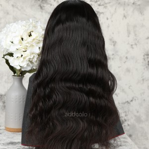 Body Wave Human Hair Half Wigs Natural Color Brazilian Hair Machine Made Wigs