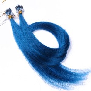 【Addcolo 10A】Micro Loop Hair Extensions Peruvian Hair #Blue Color