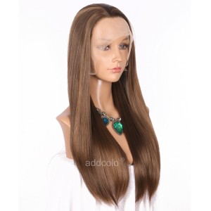 【Wigs】Synthetic Wigs Straight #8/#27 Highlight Color Lace Front Wig 
