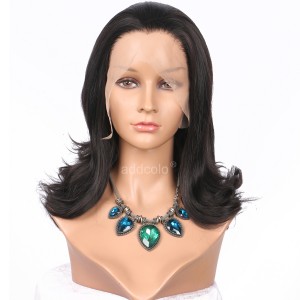【Wigs】Synthetic Wigs Bouncy Curly #2/#6 Highlight Color Lace Front Wig 