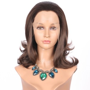 【Wigs】Synthetic Wigs Bouncy Curly #6/#8 Highlight Color Lace Front Wig 