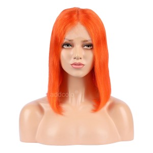 Carrot Orange Lace Front Wigs Bob Straight & Wavy 2020 Summer Colorful Trendy Wigs  