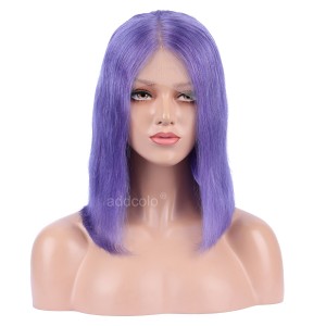 Lavender Purple Lace Front Wigs Bob Straight & Wavy 2020 Summer Colorful Trendy Wigs