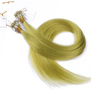 【Addcolo 10A】Micro Loop Hair Extensions Peruvian Hair #Light Green Color