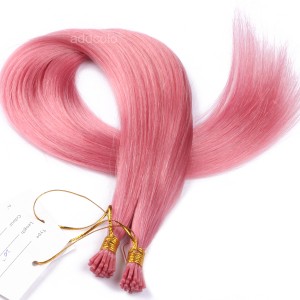 【Addcolo 10A】I Tip Hair Extensions Brazilian Hair Color #Pink