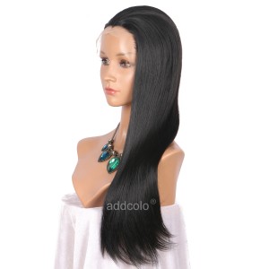 【Wigs】Synthetic Wigs Straight Color #2 Lace Front Wig 