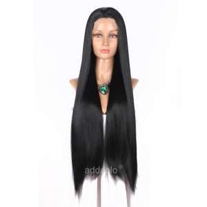【Wigs】Synthetic Wigs Straight Color #1 Lace Front Wig 