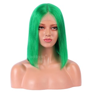 Emerald Green Lace Wigs Bob Straight & Wavy 2020 Summer Trendy Colorful Lace Front Wigs