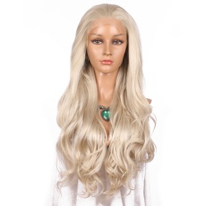 【Wigs】Synthetic Wigs Super Wavy #16/#1001 Mixed Color Lace Front Wig 