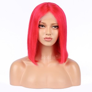Watermelon Red Wigs Bob Straight & Wavy 2020 Summer Best Fashion Colorful Lace Front Wigs