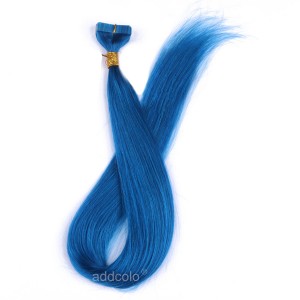 【Addcolo 10A】Tape In Hair Extensions Brazilian Hair #Blue Color
