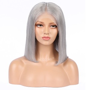 Silver Grey Wigs Bob Straight & Wavy 2020 Summer Best Fashion Colorful Lace Front Wigs